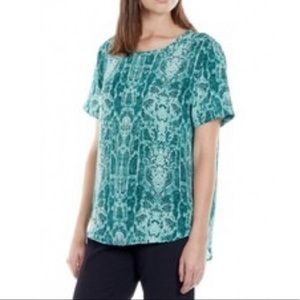 Equipment Riley Cobra Tee in Green Silk Sz S